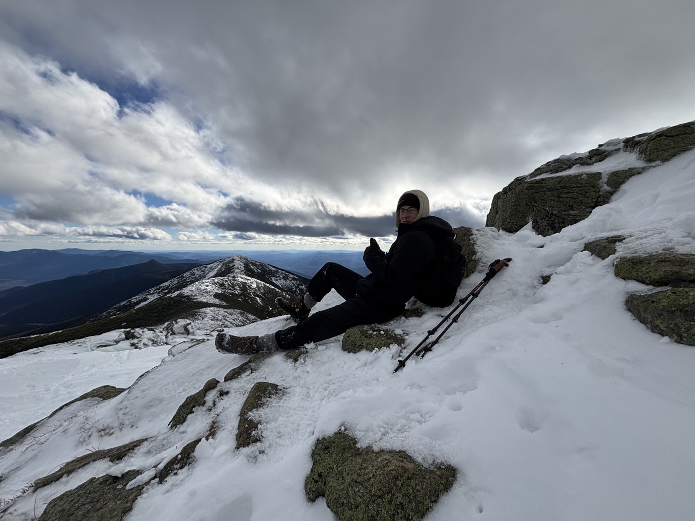 Caleb Sitting on Mountain