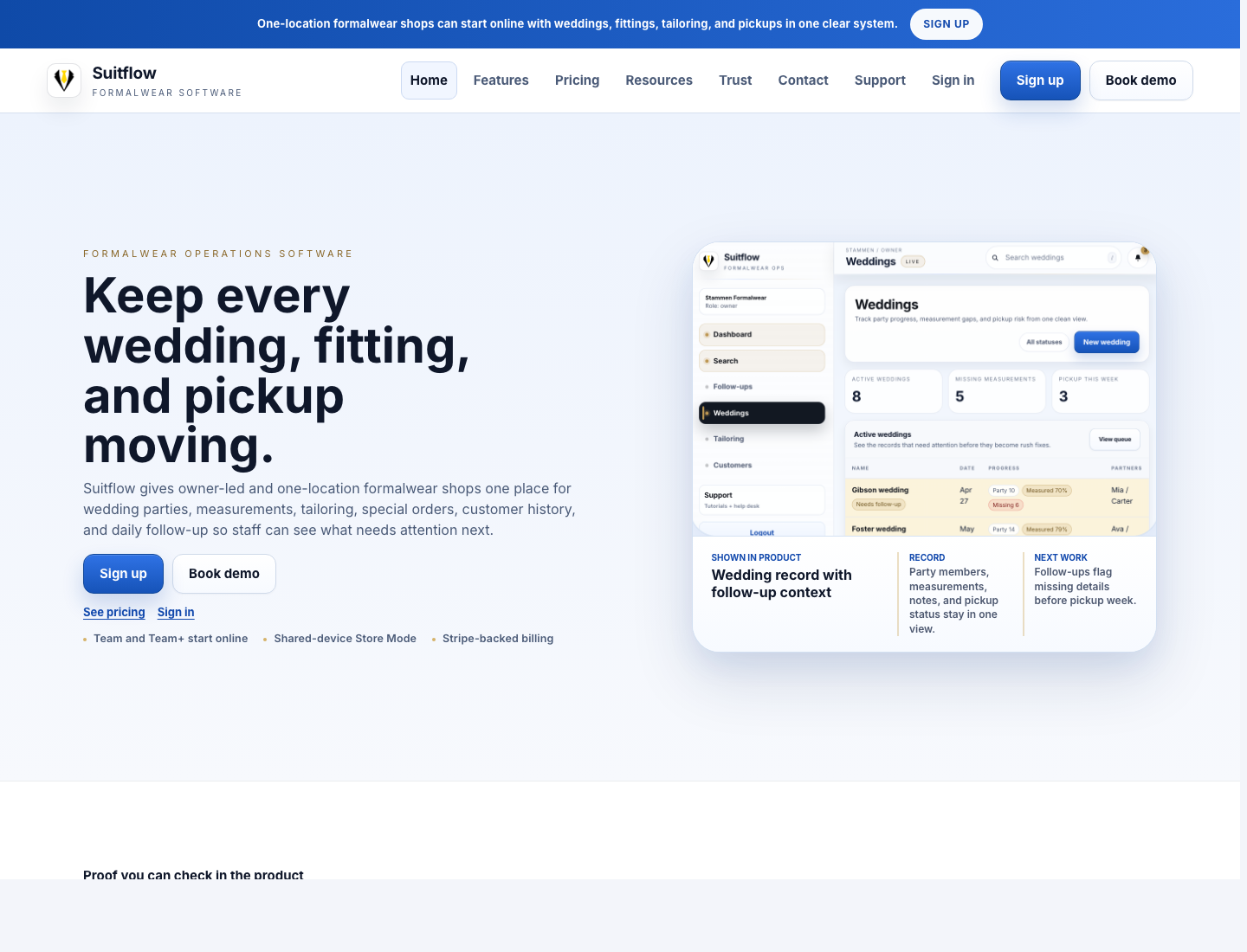 SuitFlow product preview
